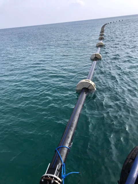 Marine discharge and charging lines