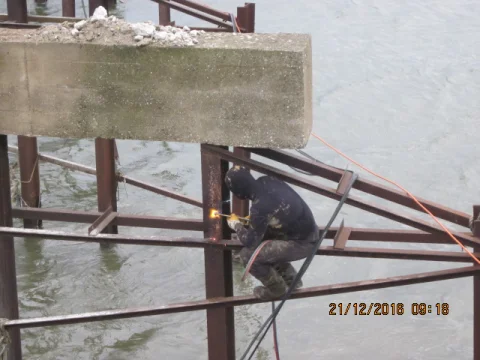 Pier and bridge demolition
